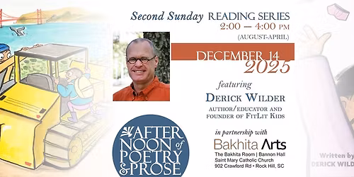 Afternoon of Poetry & Prose with Derick Wilder\u2014children's author, educator & founder of FitLit Kids