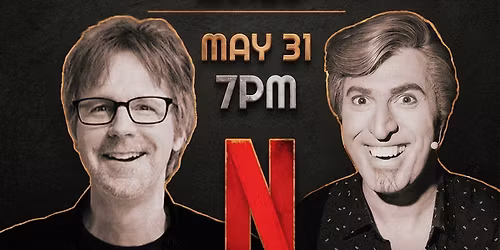 Adam Ray as Bruce Robbins and Dana Carvey at Largo at the Coronet