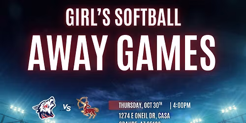 Girl's Softball Away Game