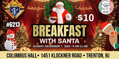 Breakfast with Santa at Columbus Hall