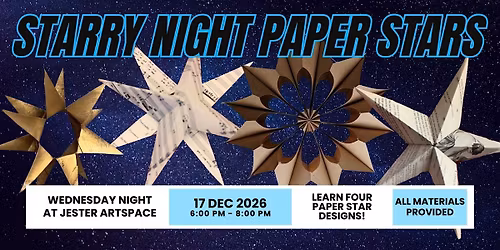 Starry Night Paper Stars Workshop