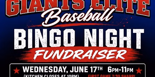 Baseball Night Bingo Party at Premiere on Broadway