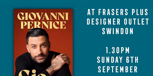 6th September 2026 \u2013 Giovanni Pernice @ Swindon Designer Outlet