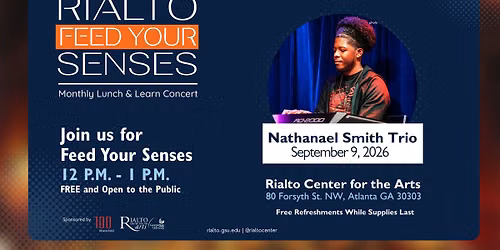 Feed Your Senses: Lunchtime Concert with the Nathanael Smith Trio