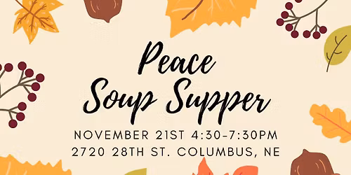 Peace Soup Supper