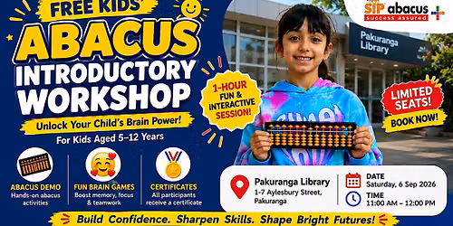 SIP Abacus Introductory Workshop for Kids: Pakuranga Library