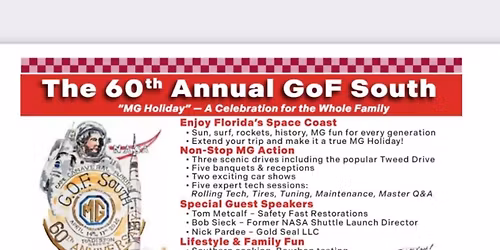 GOF South 2026  Celebrating the 60th Anniversary