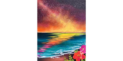 Tropical Galaxy Scene - Paint and Sip in Houston | Classpop!\u2122