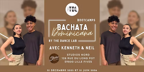 BOOTCAMPS BACHATA DOMINICANA avec Kenneth & Neil (The Dance Lab)