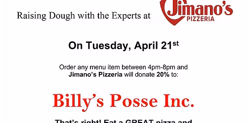 Pleasant Prairie Jimano's Pizzeria Fundraiser
