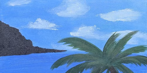 Canvas&Desserts- Palm scene