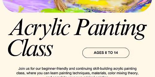 Youth Acrylic Painting Class with Marianne-Art Creative Concepts