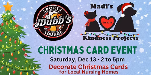 Christmas Card Creating Event at JDubb's