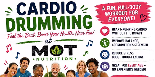 Cardio Drumming @ MOT Nutrition 