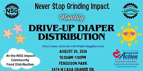 Free Drive Up Diaper Distribution-(August)