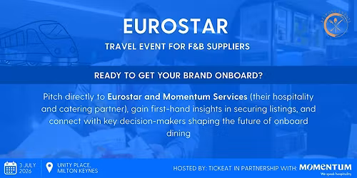 Eurostar with Momentum - Travel F&B Event
