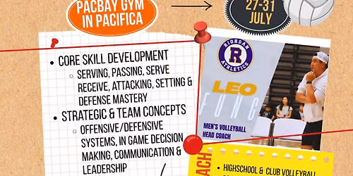 High School Summer Volleyball Intensive with Coach Leo
