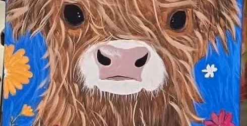 Highland Cows Paint Along