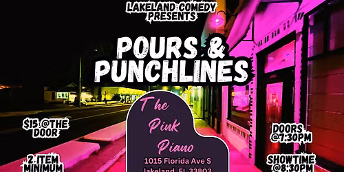 Copy of Lakeland Comedy Presents - Pours and Punchlines!