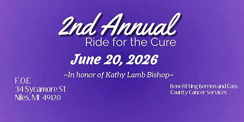 2nd Annual Ride for the Cure - In Honor of Kathy Lamb Bishop