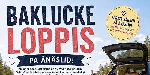 Bakluckeloppis i Hassela