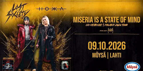 Lost Society & HOKKA + Support: St. Aurora / Möysän Musaklubi