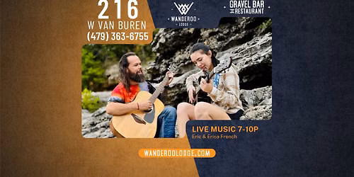 Eric & Erica French LIVE at the Gravel Bar at Wanderoo Lodge