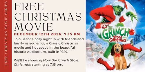 Free Christmas Movie: How The Grinch Stole Christmas