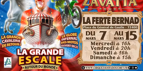 Cirque Nicolas Zavatta Douchet \u00e0 la Fert\u00e9 Bernard du 7 au 15 Mars 2026