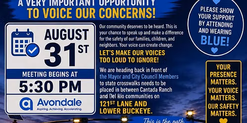 \ud83d\udc99 OUR COMMUNITIES DESERVE SAFER STREETS \u2014 AND OUR VOICES DESERVE TO BE HEARD! \ud83d\udc99