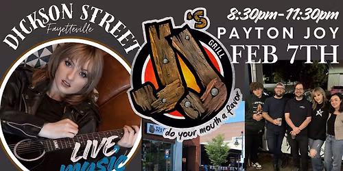 Payton Joy with full band at JJ's on DICKSON - Free Event!