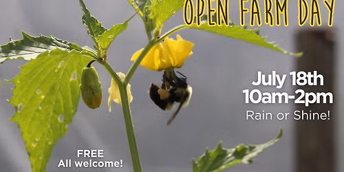 Open Farm Day - July 18th