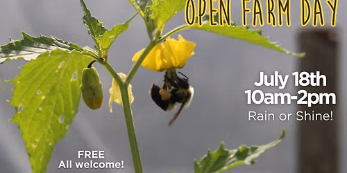 Open Farm Day - July 18th
