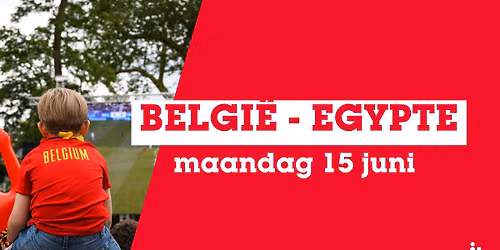 Belgi\u00eb - Egypte op groot scherm