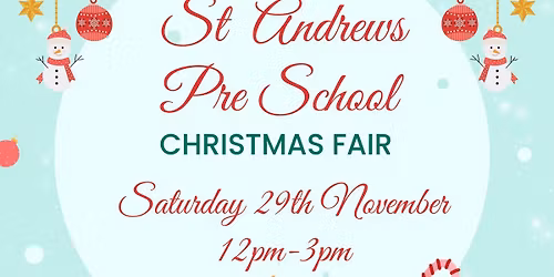 St Andrews Pre School Christmas Fair