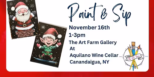 Holiday Paint & Sip @ Aquilano Wine Cellar