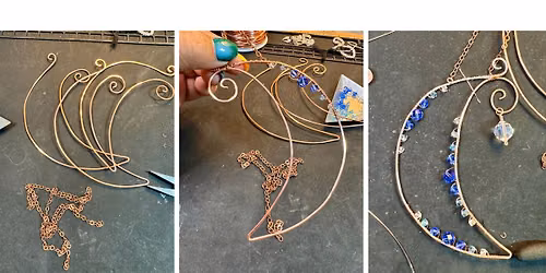 Beaded Copper Moon Catcher Class * $25 * All materials provided