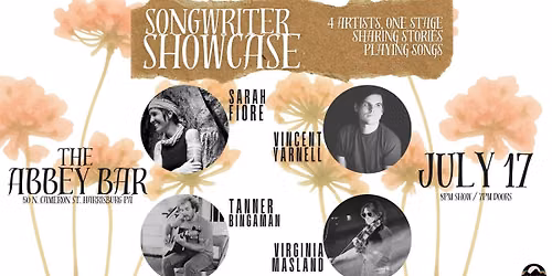 Songwriter Showcase at The Abbey Bar | Harrisburg PA