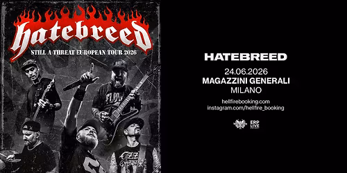 Hatebreed | Magazzini Generali, Milano