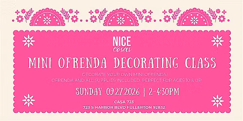 Mini Ofrenda Decorating Class
