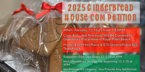 2026 Gingerbread House Competition