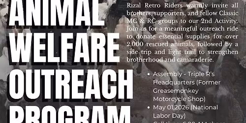 Animal Welfare Outreach Program - Rizal Retro Riders 2nd Activity