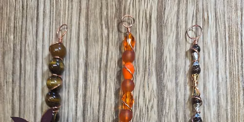 Wire Wrapped Witch Broom Ornament