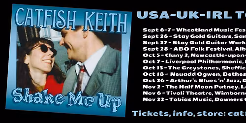 Catfish Keith in Concert at Arthur's Blues 'n' Jazz, Sun 26 Oct, 4:00pm, Dublin, Ireland EARLY SHOW!