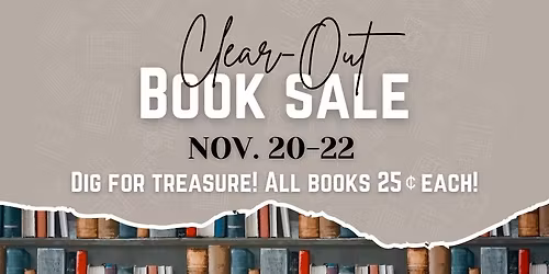 Clear Out Book Sale