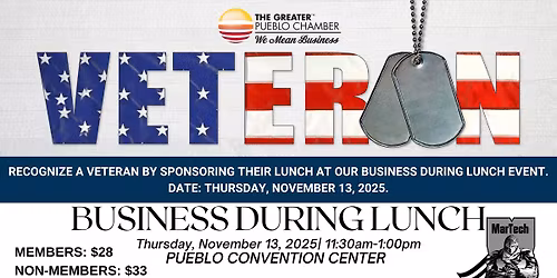 Honoring Veterans- Business During Lunch
