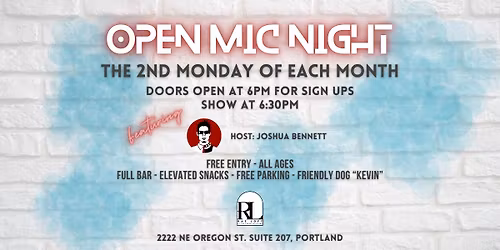 All Ages Open Mic Night at Rae Loft
