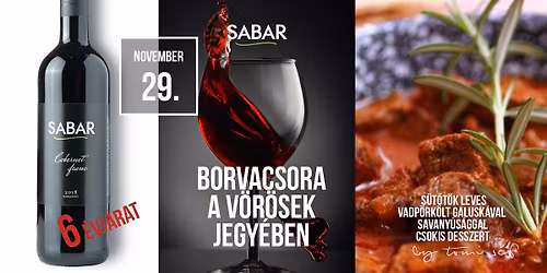 BORVACSORA A V\u00d6R\u00d6SEK JEGY\u00c9BEN