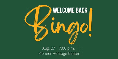 Welcome Back Bingo Night