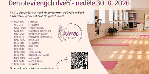 Den otev\u0159en\u00fdch dve\u0159\u00ed v nov\u00e9m Kineo centru Dv\u016fr Kr\u00e1lov\u00e9